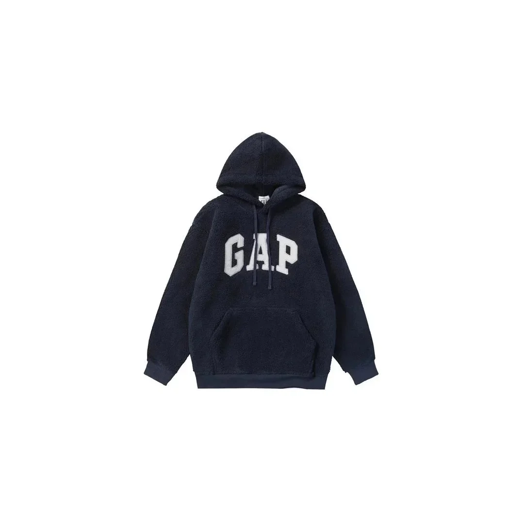 GAP Navy Fleece Hoodie with Logo