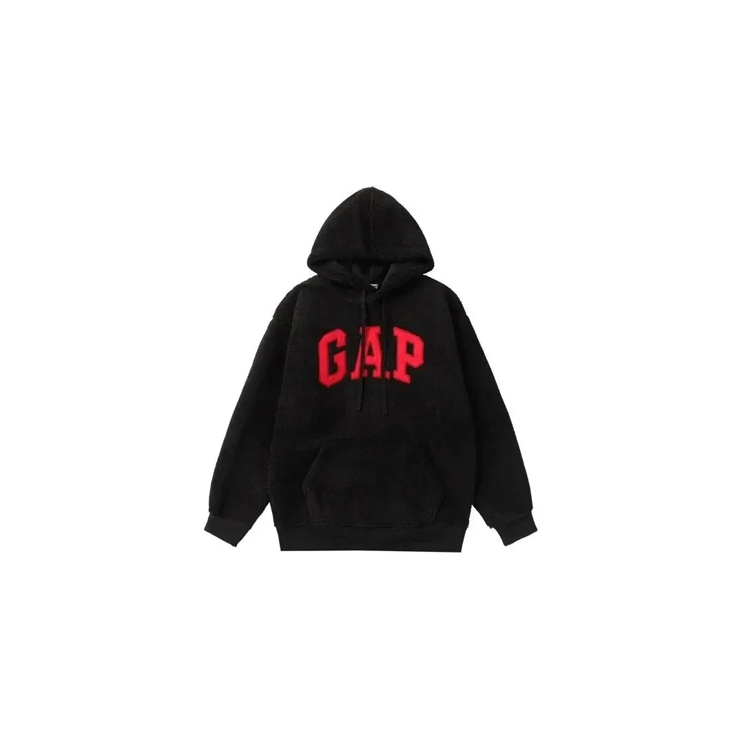 GAP Black Red Logo Hoodie