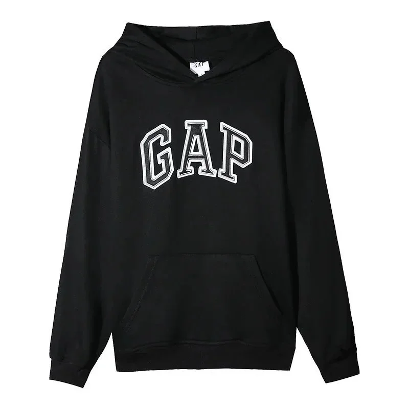 GAP Black 'GAP' Logo Hoodie