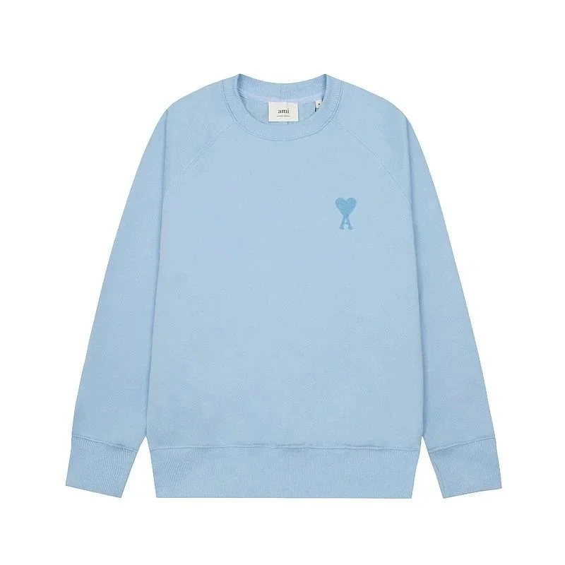 AMI Light Blue AMI de Coeur Crewneck Sweatshirt