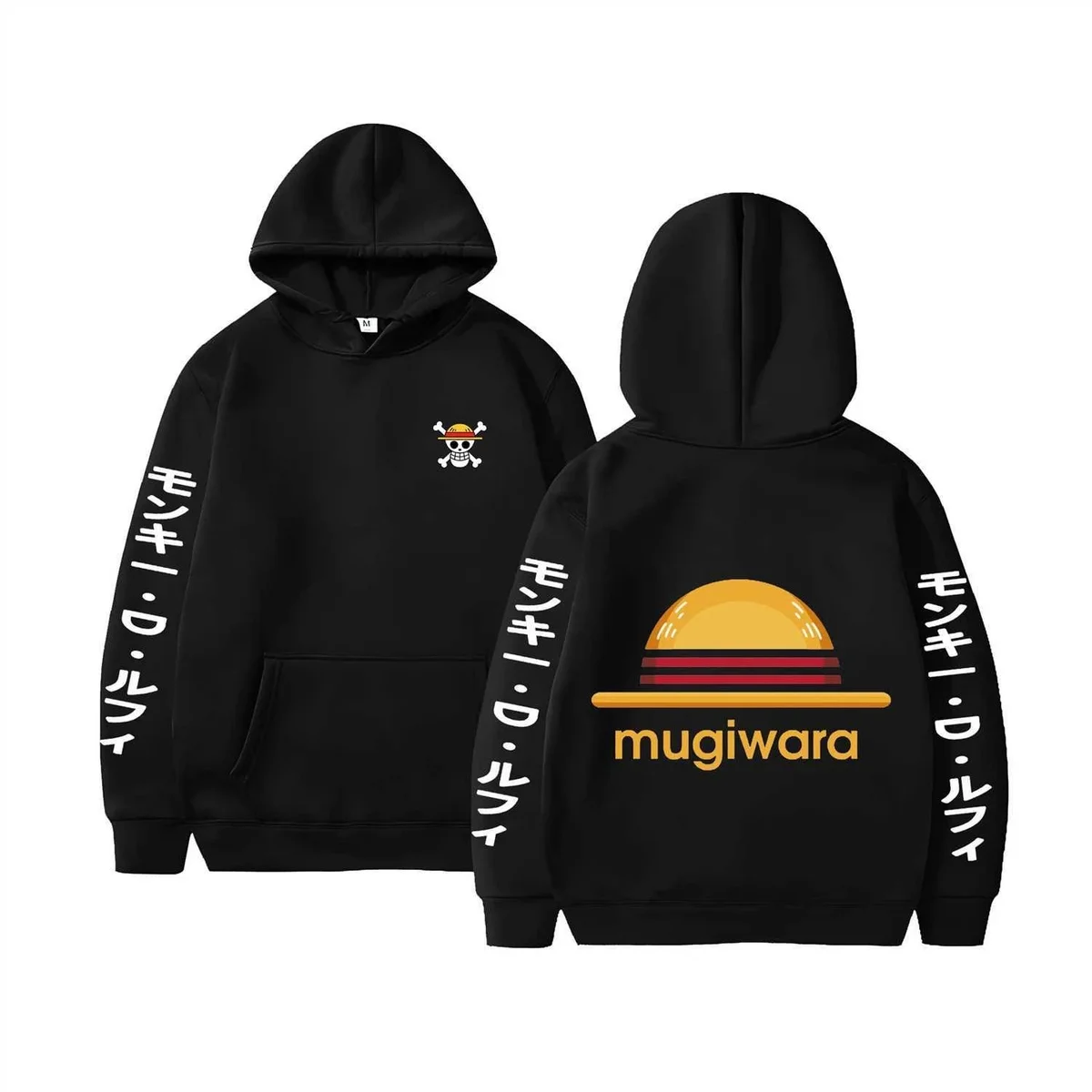 One Piece Mugiwarra Black Hoodie