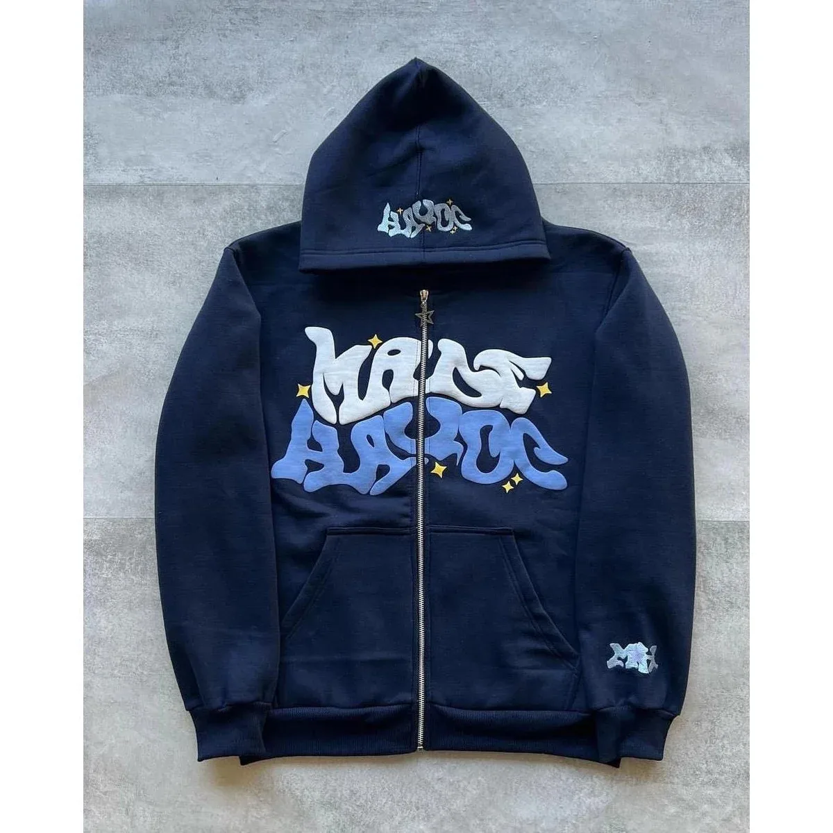 Male Hasic 29深蓝 Zip-Up Hoodie