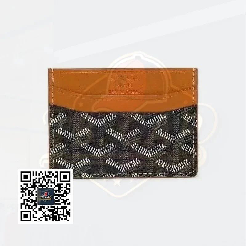 Goyard YARD Card Holder Tan/Black