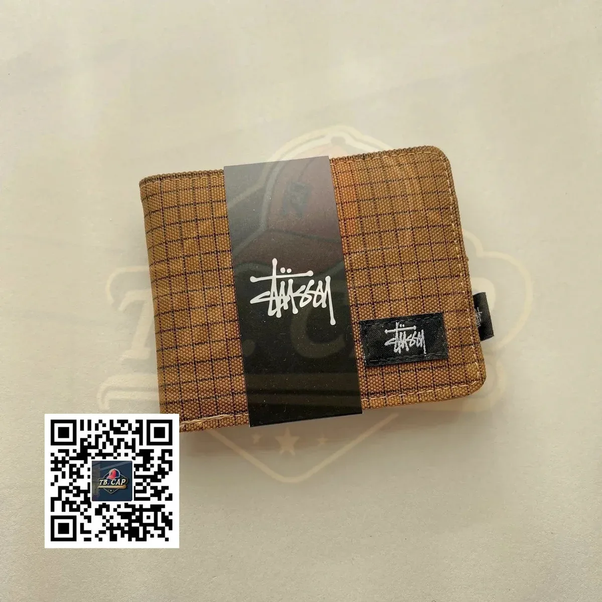 Stussy Stüssy Grid Canvas Wallet Brown