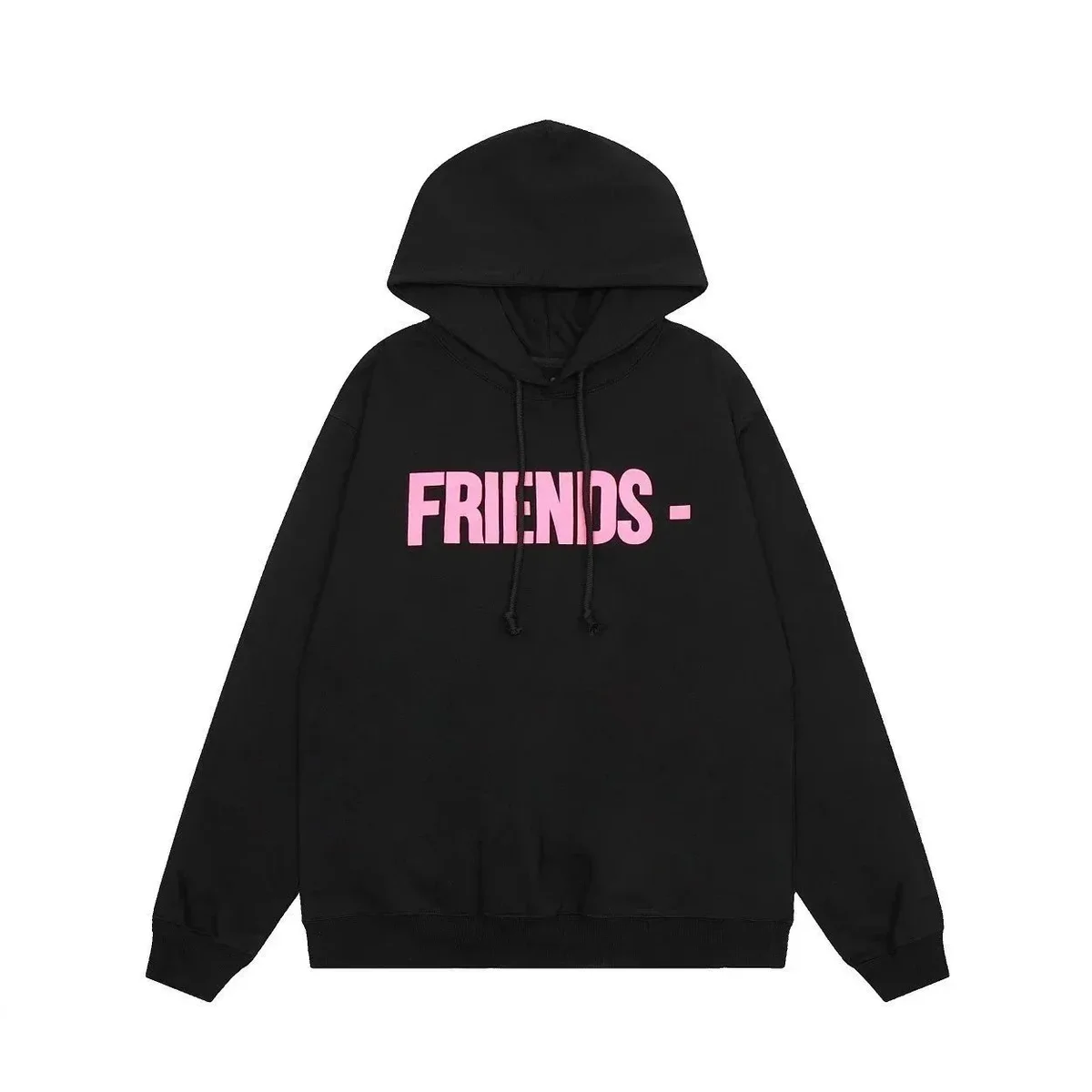 Black 'FRIENDS' Oversized Hoodie