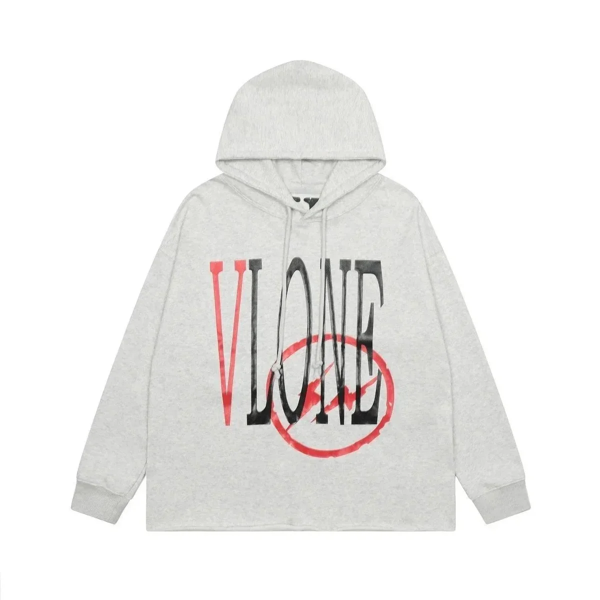 VLONE VLOVE Hoodie Grey Solid Sweatshirt