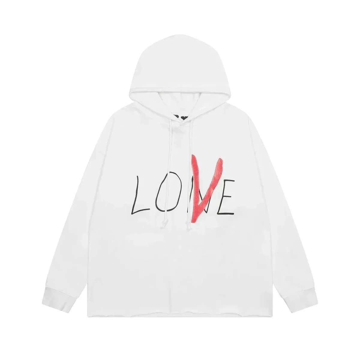 White LOVE Graphic Hoodie
