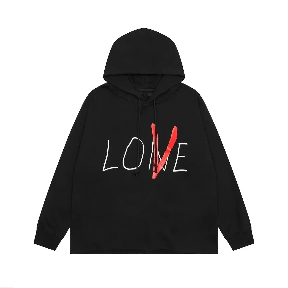 Black 'LOVE' Graphic Hoodie