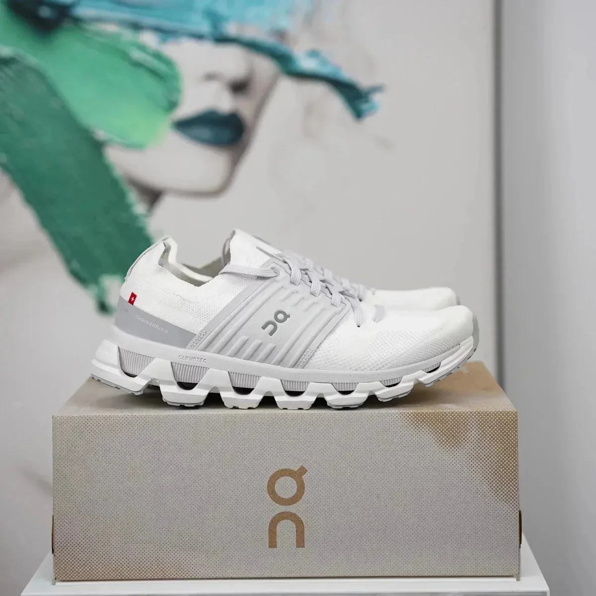 On Running Cloud Cloudmonster White Sneakers