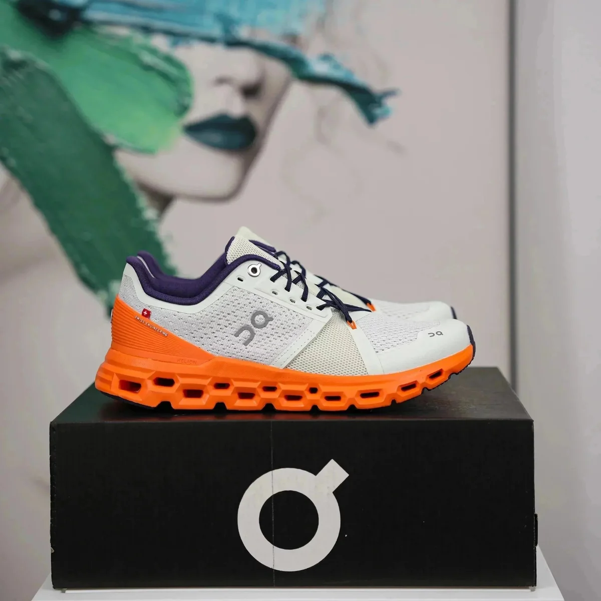 On Running Cloud Cloudmonster White/Orange Sneakers
