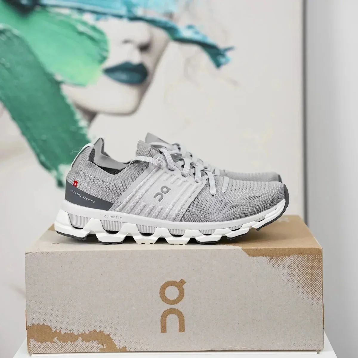 On Cloud Grey Running Sneakers