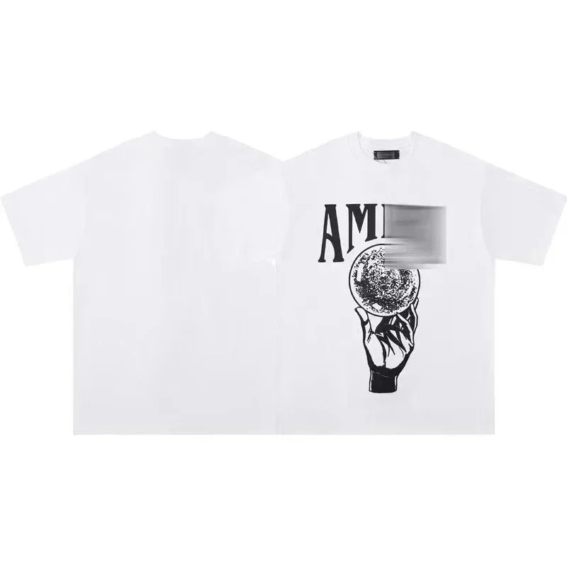 Amiri White Hand Globe T-Shirt