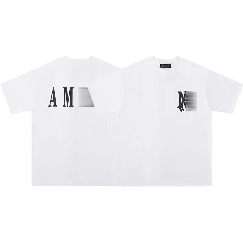 Amiri White Black Lettering T-Shirt