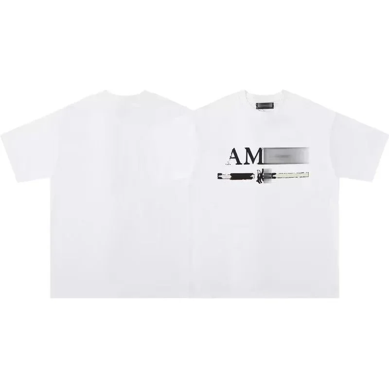 Amiri AMRI White Black Stripe T-Shirt