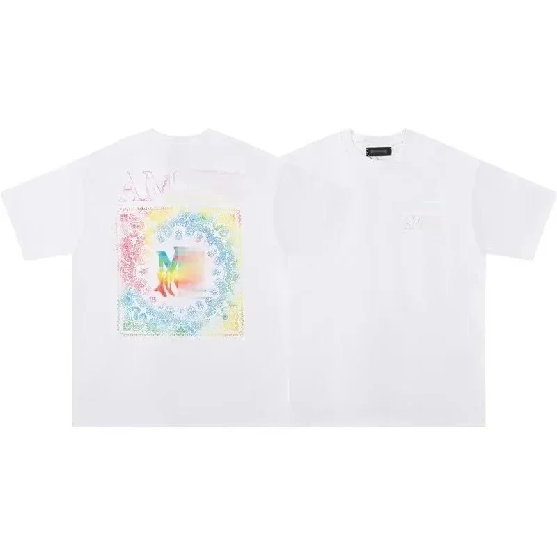Amiri AMRI White彩方盘002 T-Shirt
