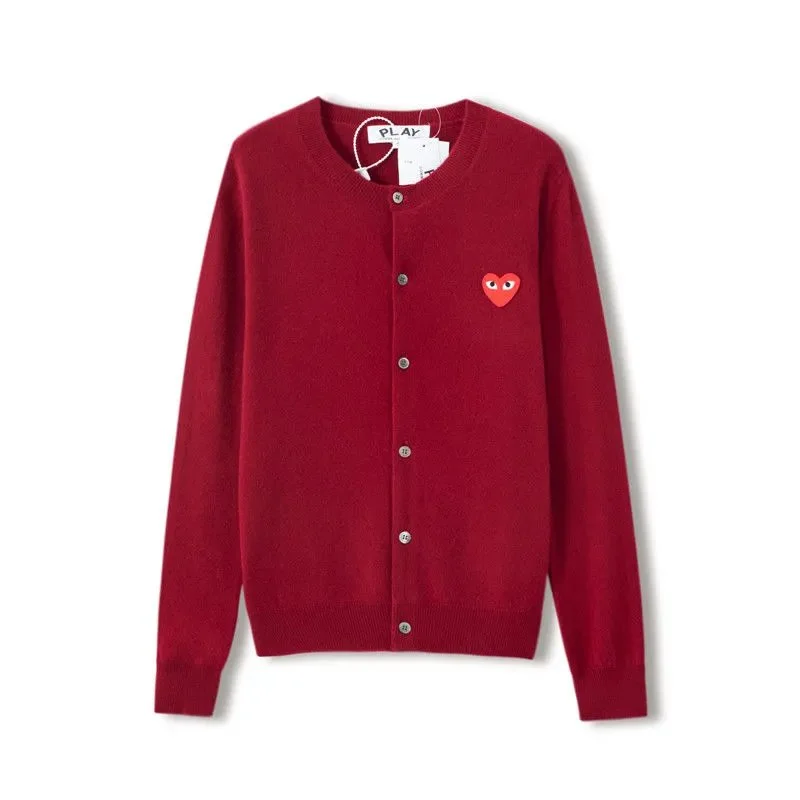 Comme des Garçons Play Red Heart Cardigan