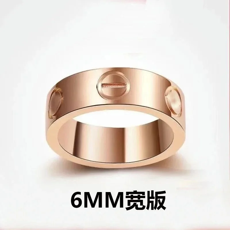 Cartier Love 6MM Wide Rose Gold Ring