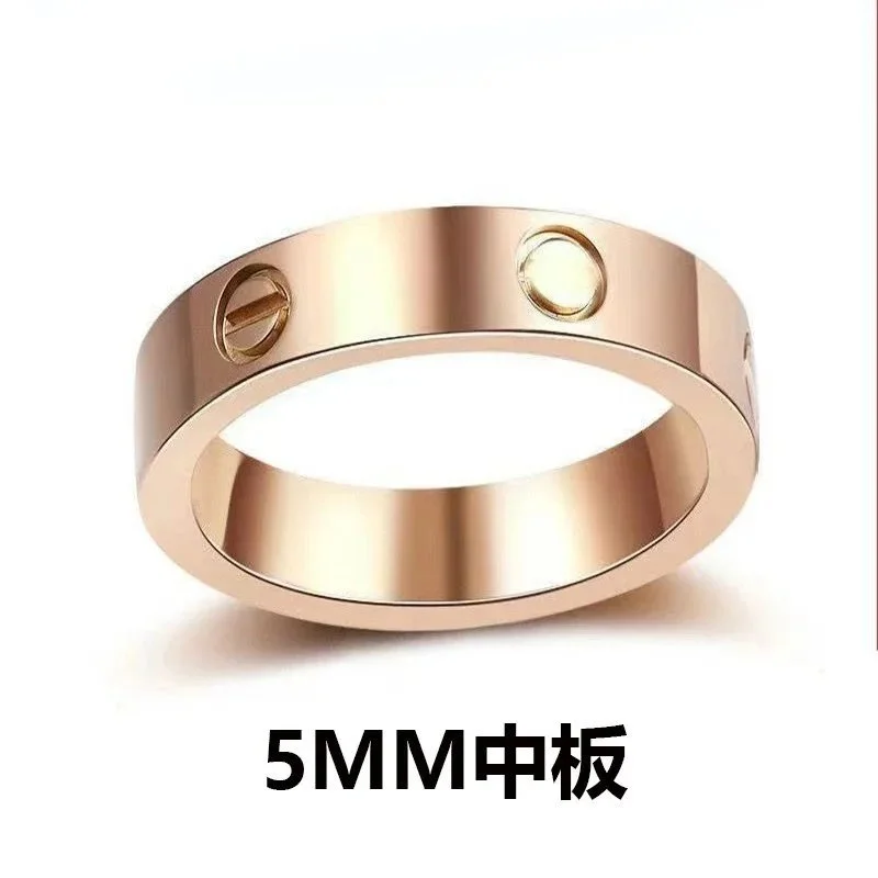 Cartier Love 5MM Medium Rose Gold Ring