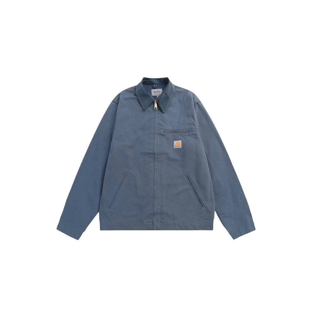 Carhartt Work In Progress Jacket Blue Canvas Coat