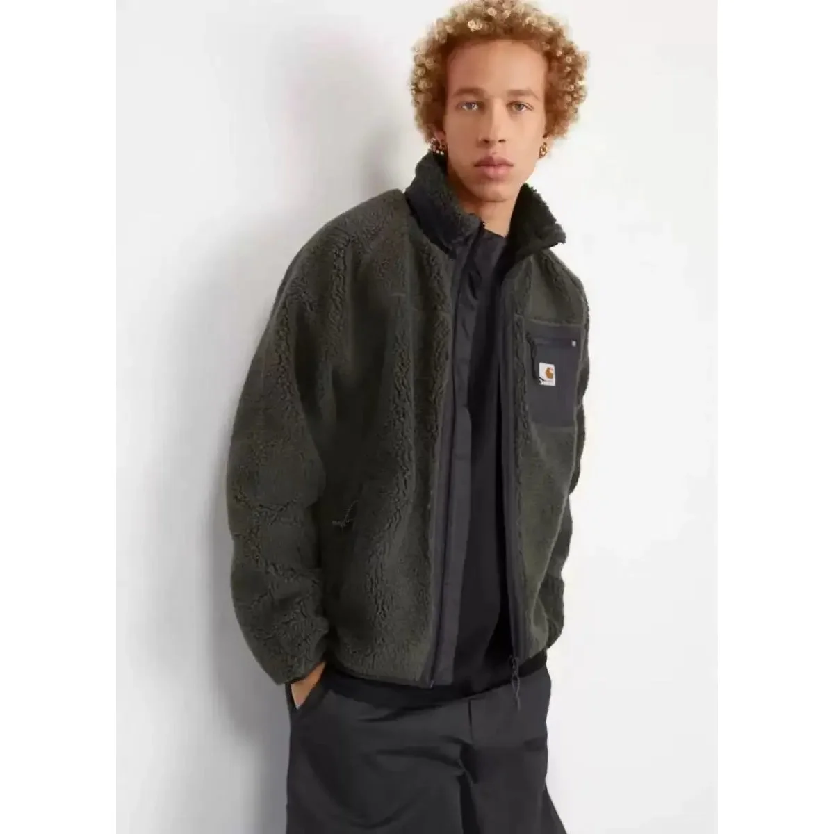 Carhartt WIP Fleece Jacket 28 Green Outerwear
