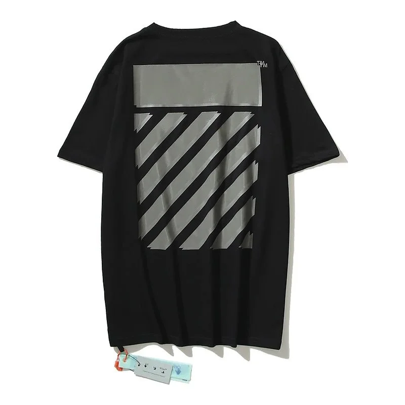 Off-White OW100 Black Diagonal Stripe T-Shirt