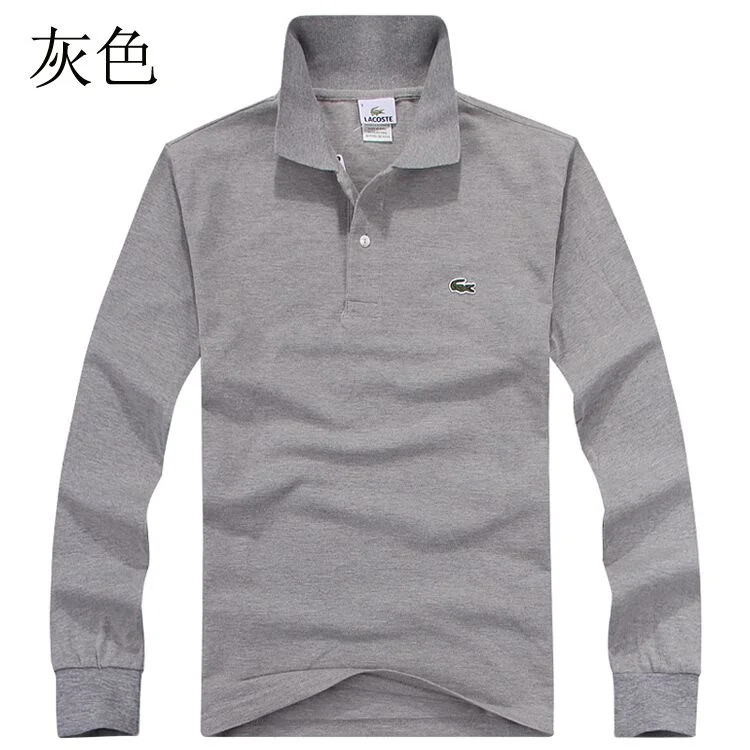 Lacoste Polo2 Grey Long-Sleeve Polo Shirt