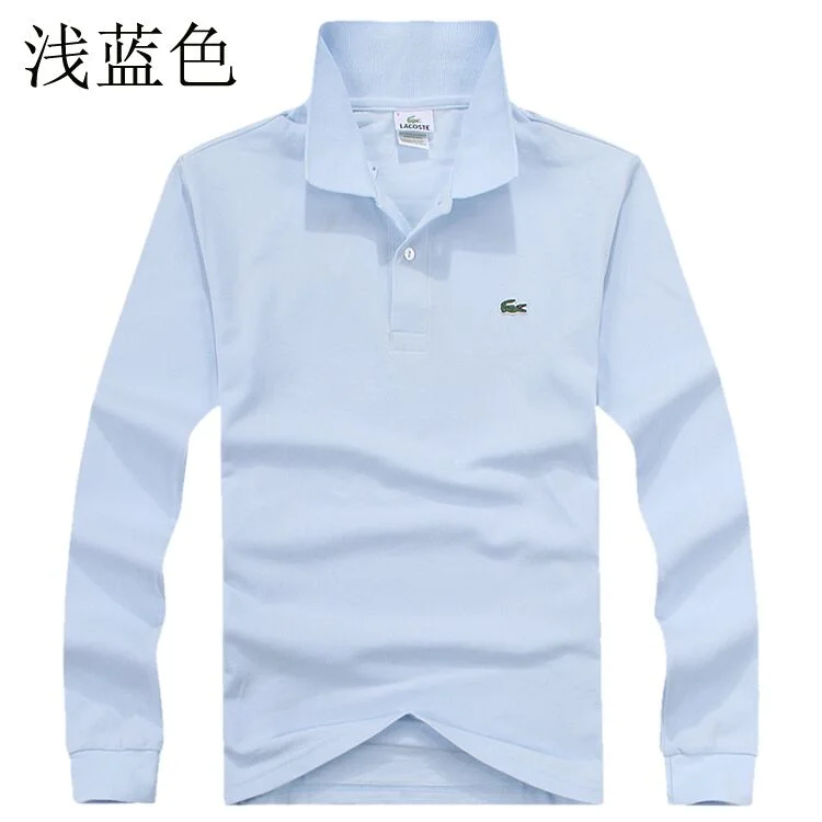 Lacoste Polo6 Light Blue Long-Sleeve Polo Shirt