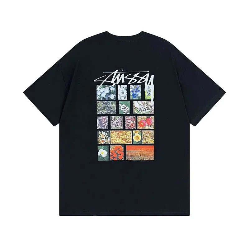 Stussy Stüssy Flower Print T-Shirt 874 Black