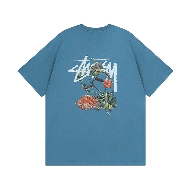 Stussy Stüssy Floral Print T-Shirt 876 Blue