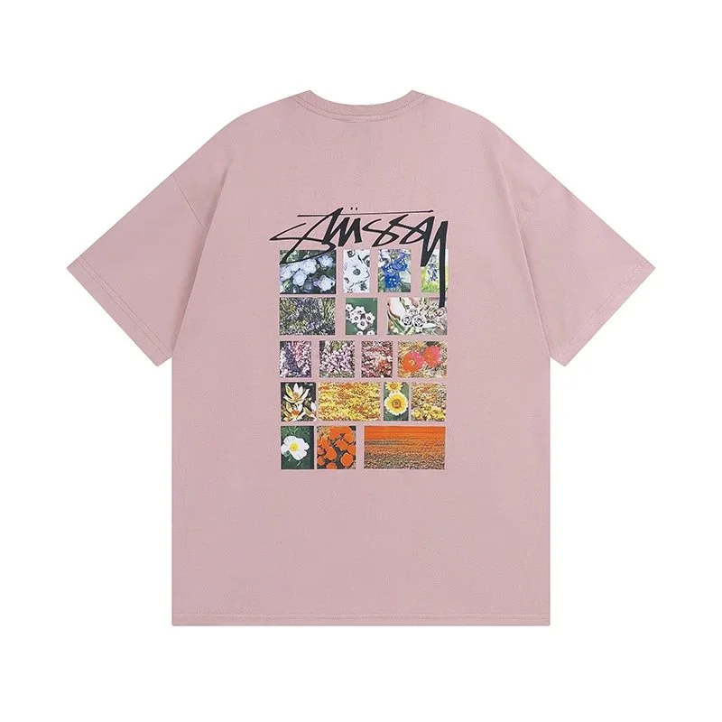 Stussy Stüssy Floral Print Oversized T-Shirt 874粉