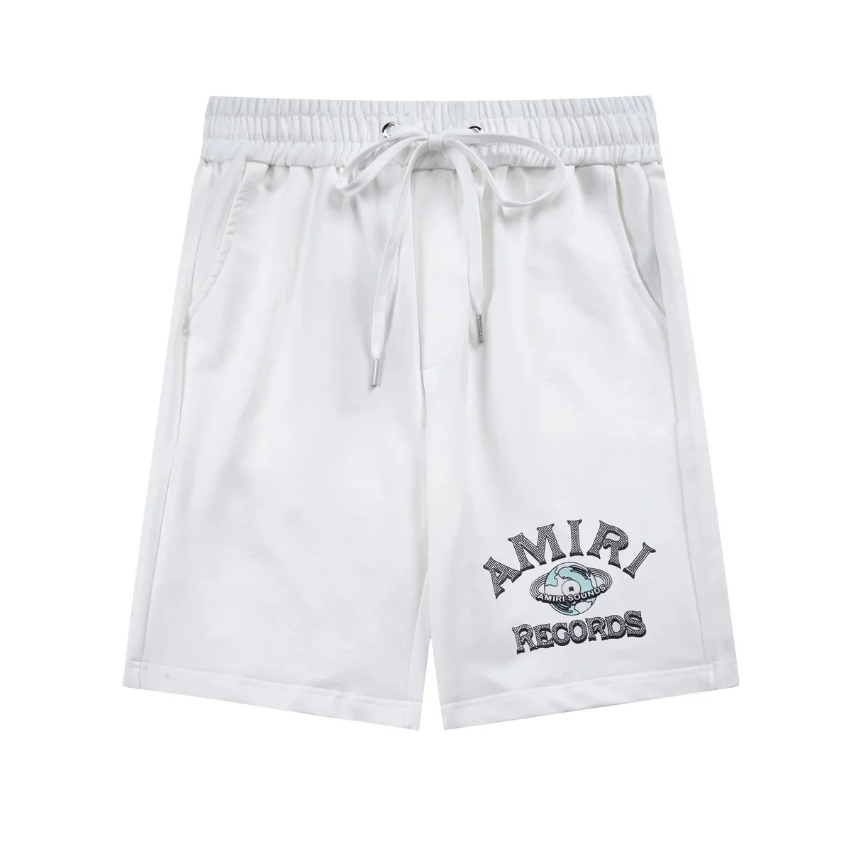 Amiri White 'AMIRI RECORDS' Shorts