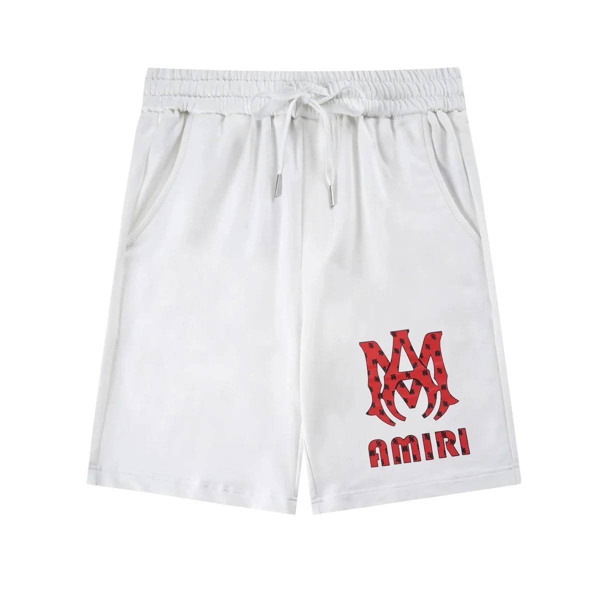 Amiri White 'AM' Logo Shorts