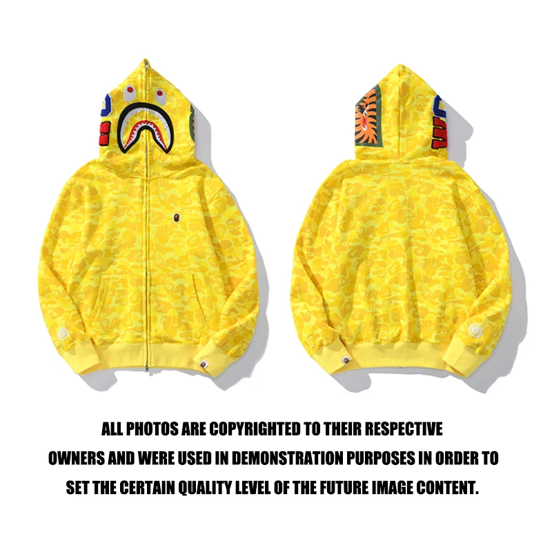 A Bathing Ape BAPE STA ABC Camo Yellow Hoodie