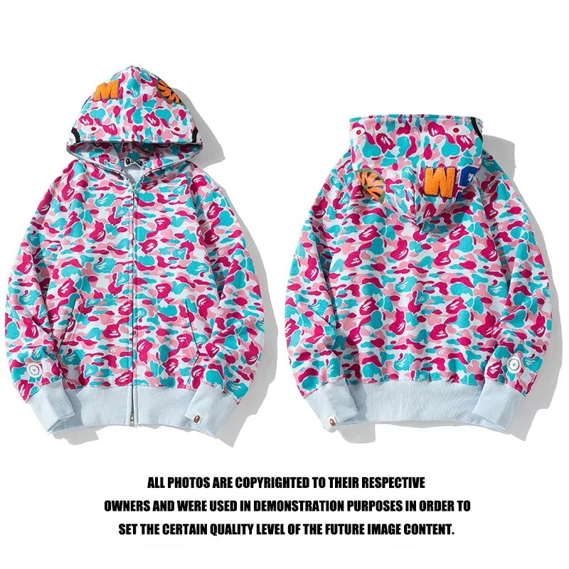A Bathing Ape ABC Camo Hoodie Pink/Blue