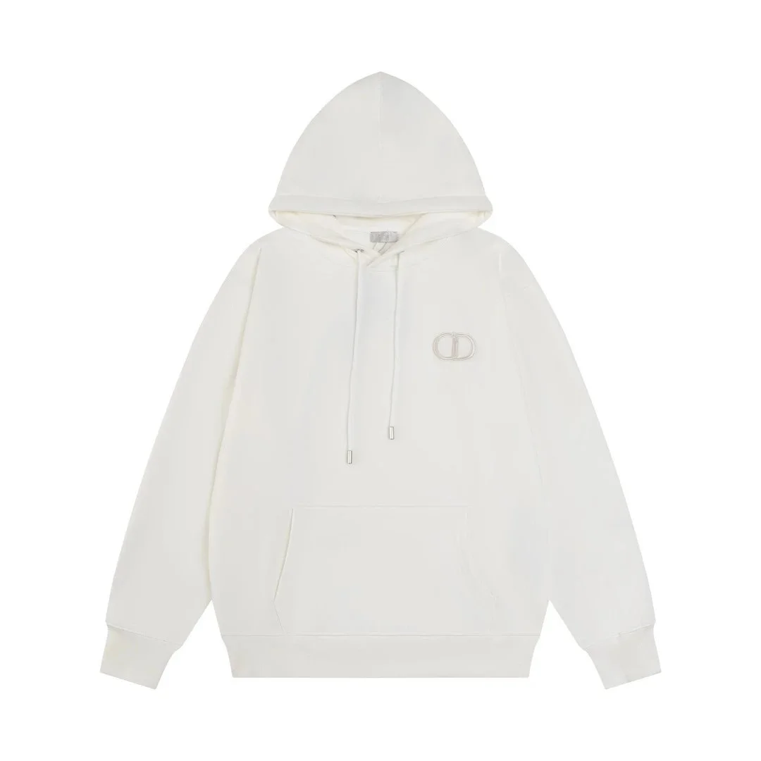 Dior CD Logo White Hoodie