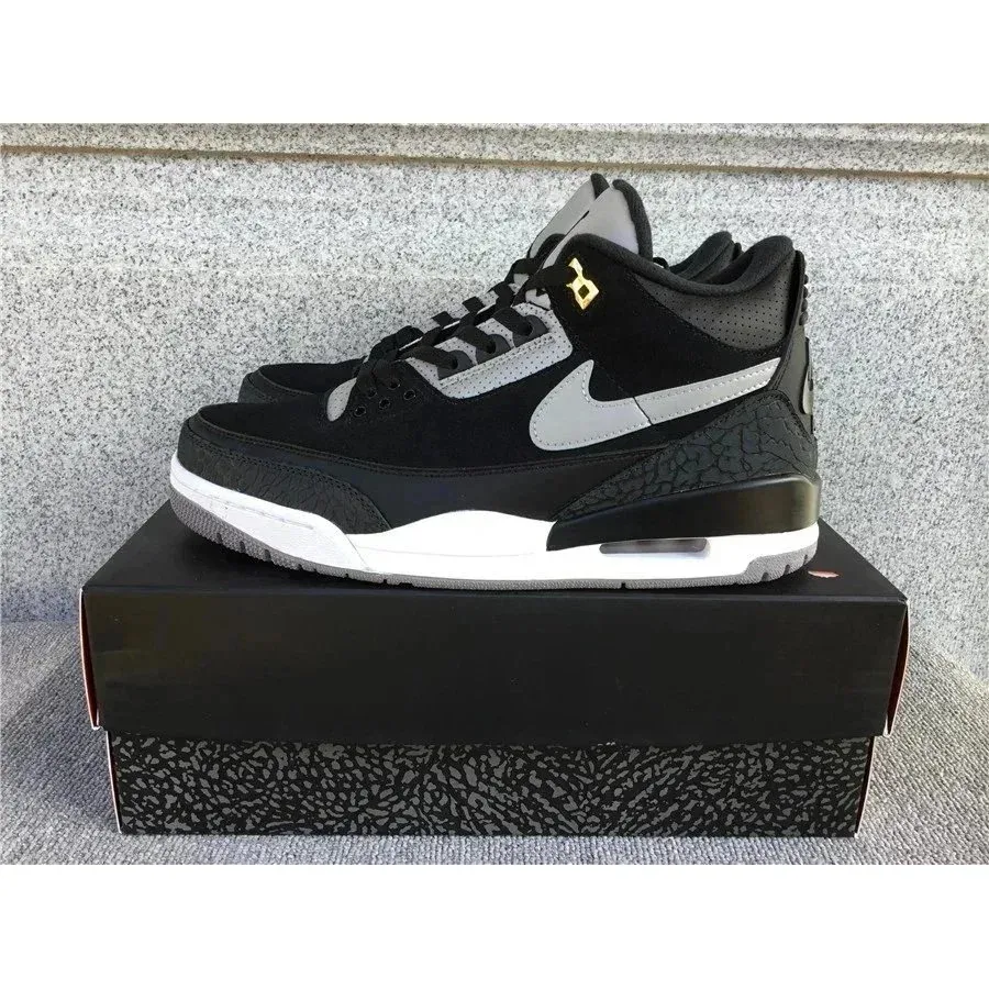 Nike Air Jordan 3 Black Cement Sneakers