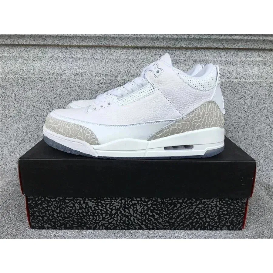 Nike Air Jordan 3 White Cement Sneakers