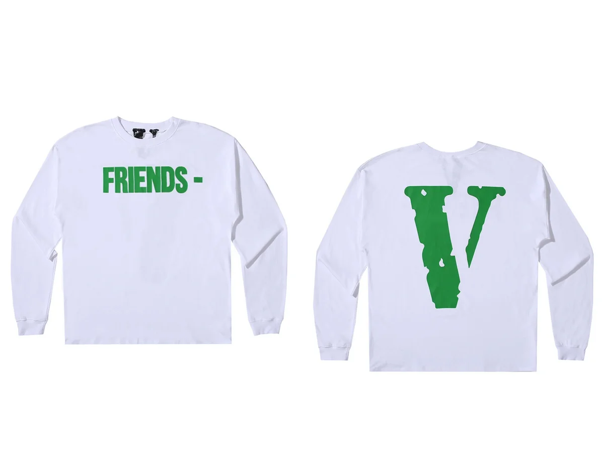 Vlone Friends V White Long Sleeve T-Shirt