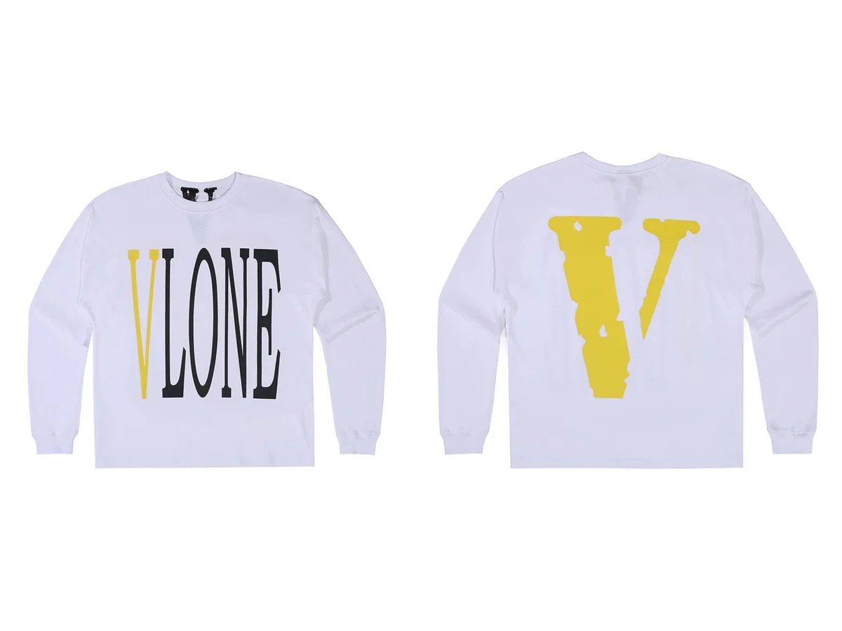 VLONE White 'V' Long Sleeve T-Shirt