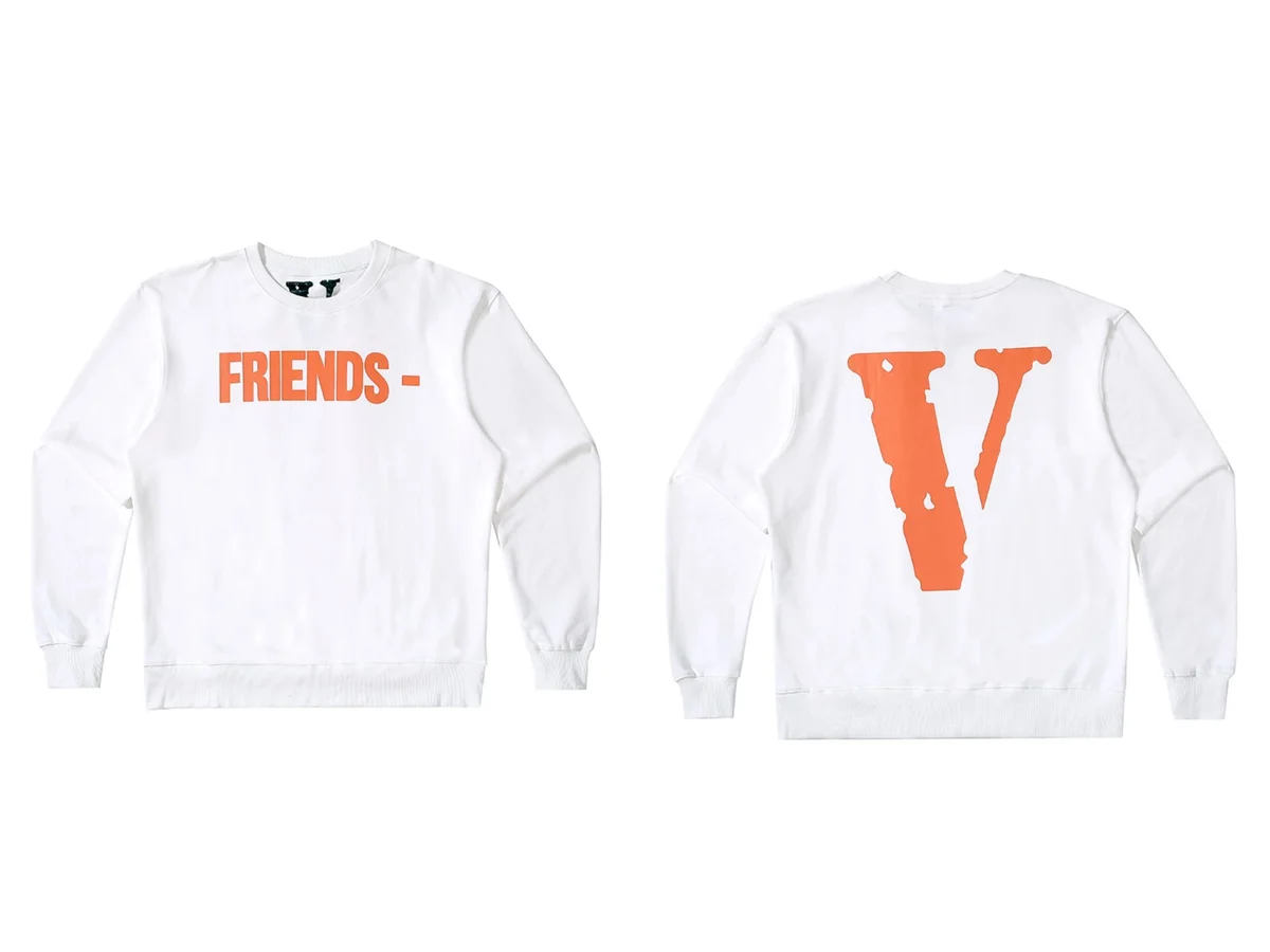 Vlone Friends V White Crewneck Sweatshirt