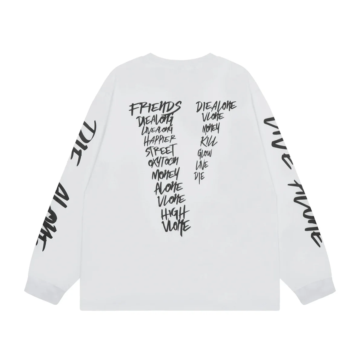 VLONE White Die Alone Long Sleeve T-Shirt