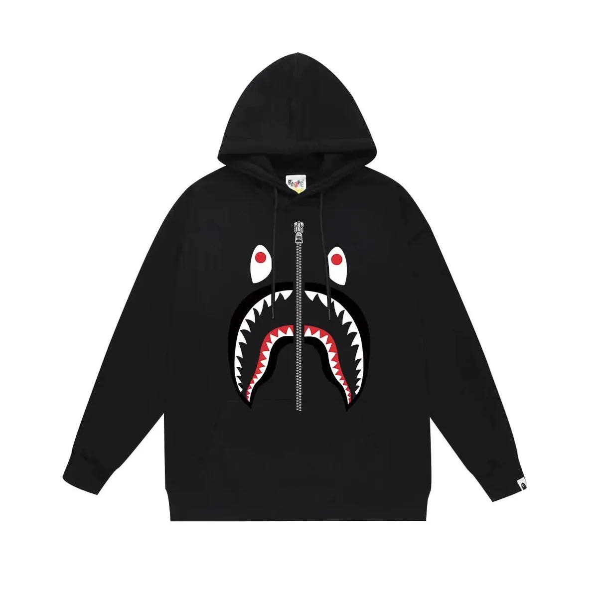 A Bathing Ape BAPE STA Black Shark Hoodie