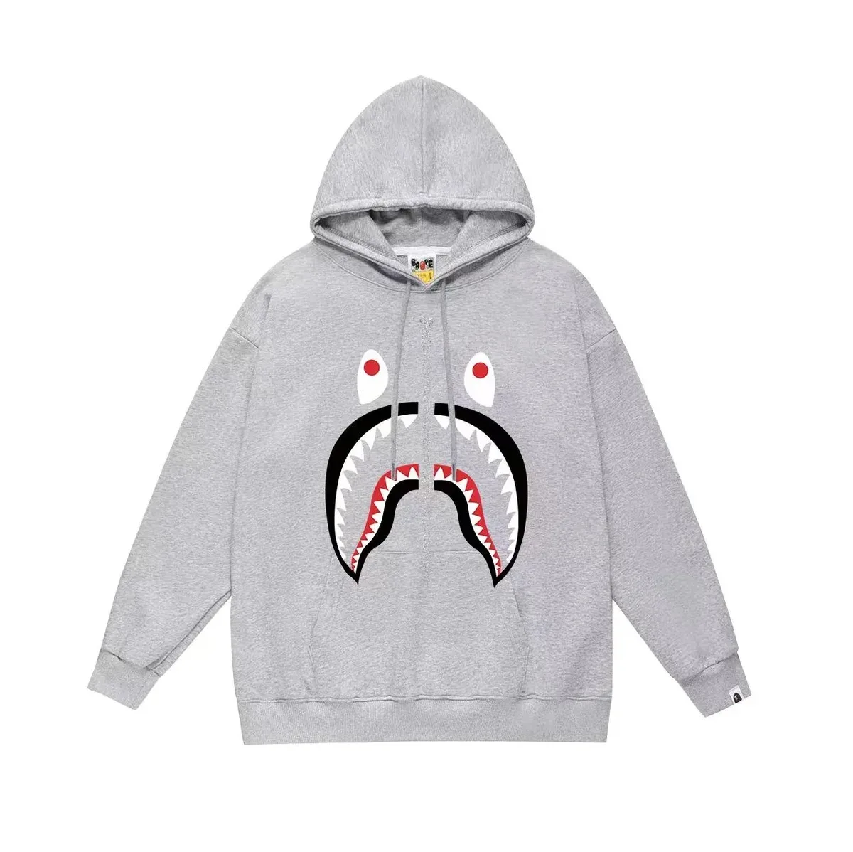 A Bathing Ape BAPE STA Grey Shark Hoodie