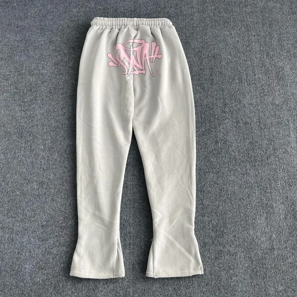 Streetwear Sweatpants T03-长裤【灰印粉】 Bottoms