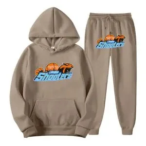 Shooter '20' Tracksuit Set Beige Hoodie & Sweatpants