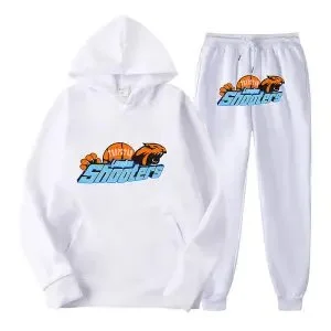 White Shooter Hoodie & Pants Set