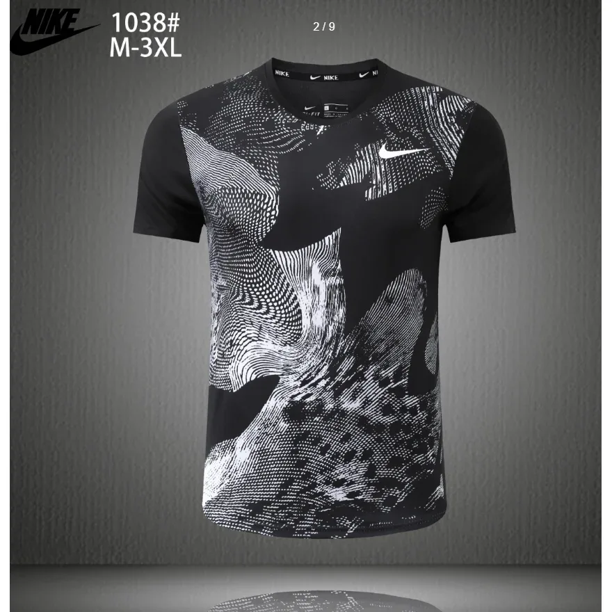 Nike BB-009 Abstract Print T-Shirt Black/White