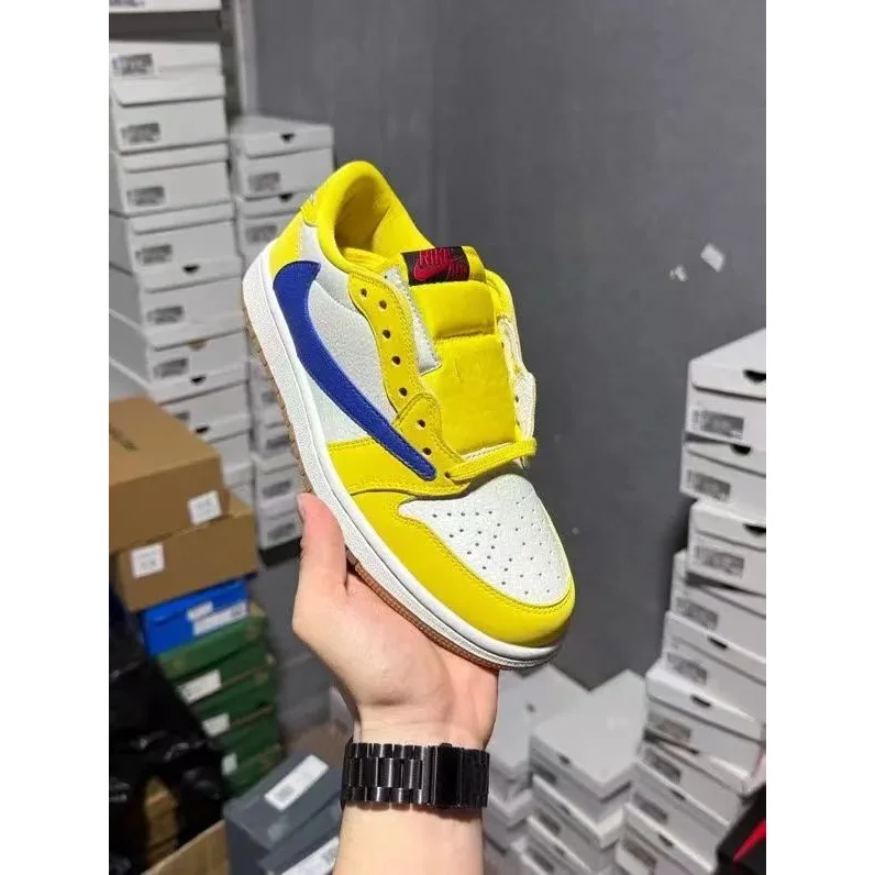 Nike Air Jordan 1 Low 'Yellow/Blue' Sneakers