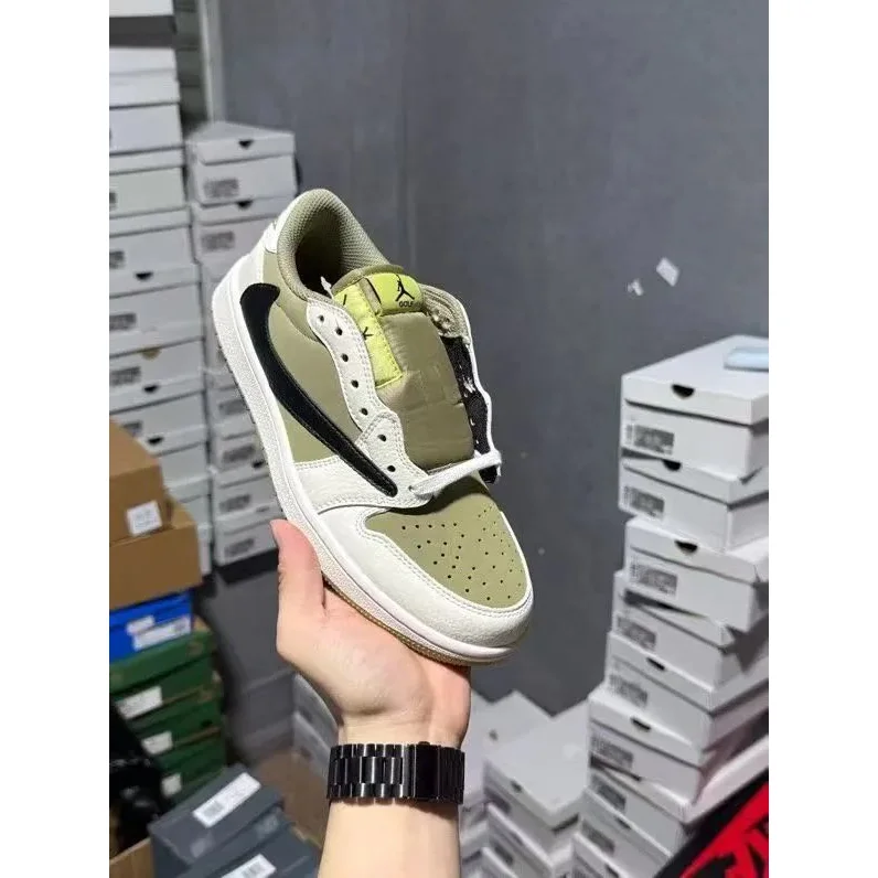 Nike Air Jordan 1 Low Olive Green Sneakers