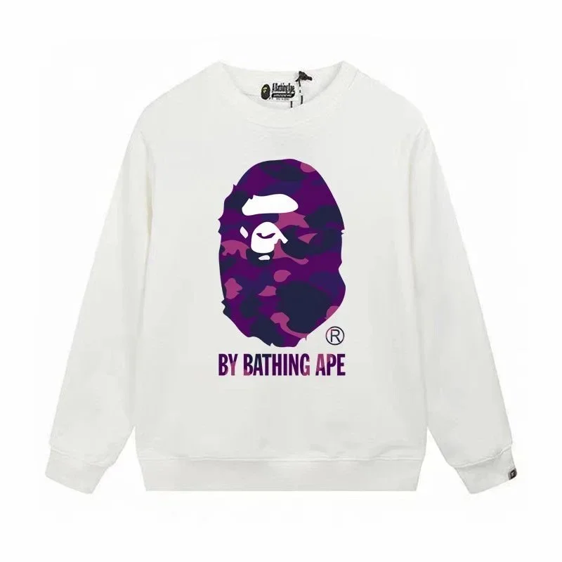 A Bathing Ape BAPE STA Purple Camo Crewneck Sweatshirt
